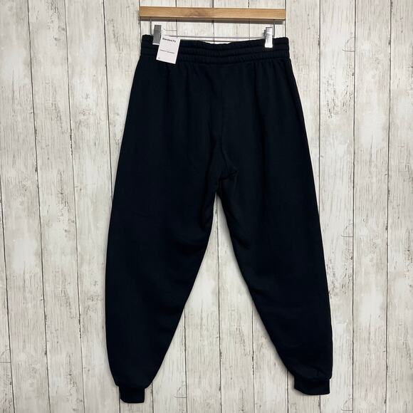 Nike Kids Black Gold Logo Swoosh Standard Fit Jogger Ankle Sweat Pants XL - Picture 4 of 11